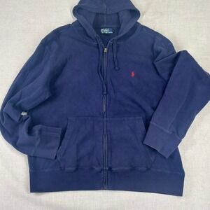 Classic Polo by Ralph Lauren men's‎ full-zip hoodie in navy blue